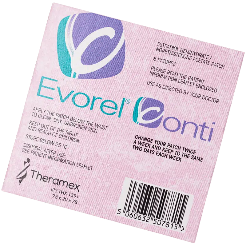 Pack of 8 Evorel Conti patches